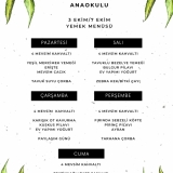 Haftalık Yemek Menüsü